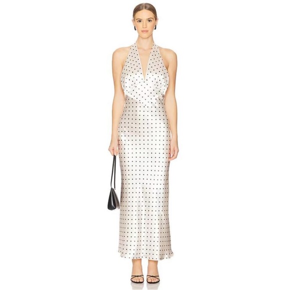 Bardot Dresses & Skirts - Bardot Citron Midi Dress in Ivory Spot